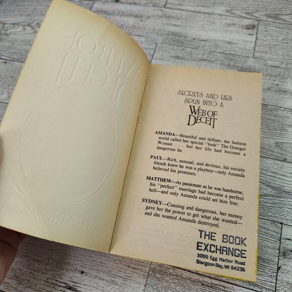 WEB OF DECEIT Catherine Lanigan‎ 1987 First Avon Printing Paperback - Picture 2 of 12